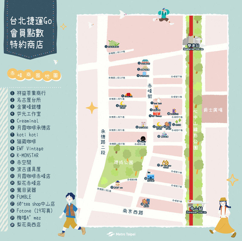 赤峰商圈特約商店地圖